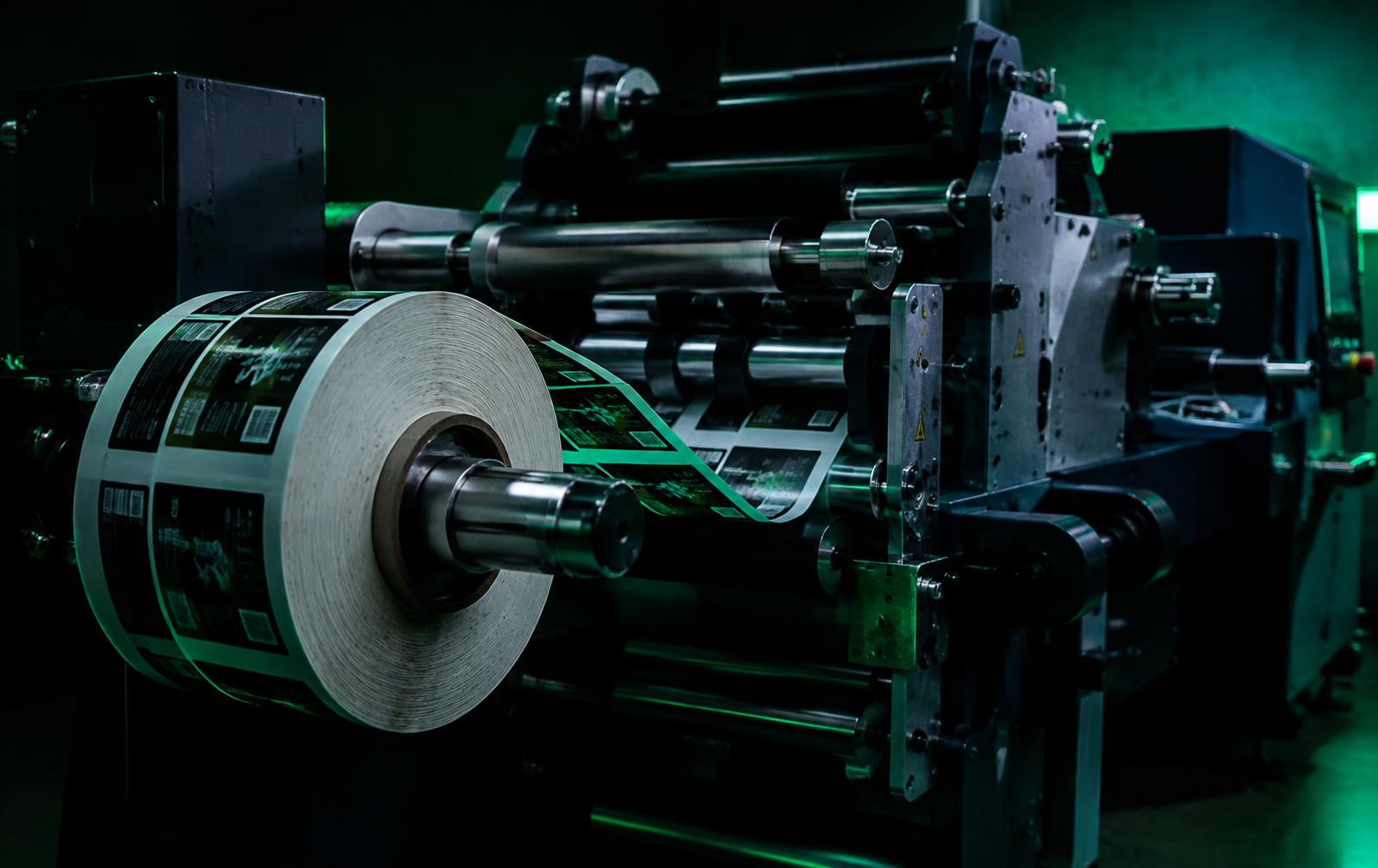 Illustrative image of a label finishing machine